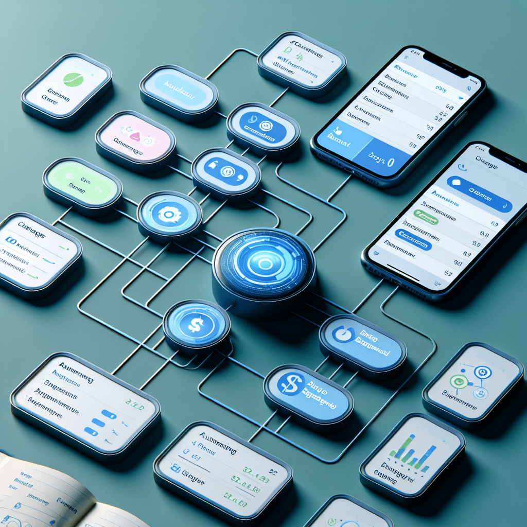 Captura de pantalla de una intuitiva interfaz de usuario de una app de presupuesto que exhibe categorías de gastos automatizadas por IA