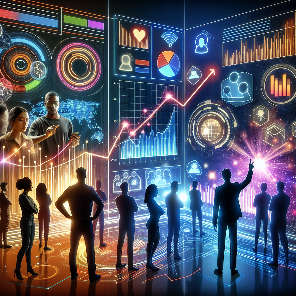 Visualization of how data analytics can inform e-commerce strategies, such as customer segmentation, predictive modeling, and real-time insights.