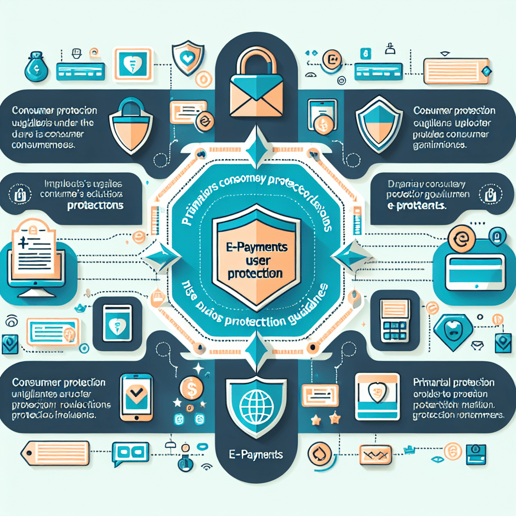 Infographic illustrating the key consumer protection measures under the E-Payments User Protection Guidelines
