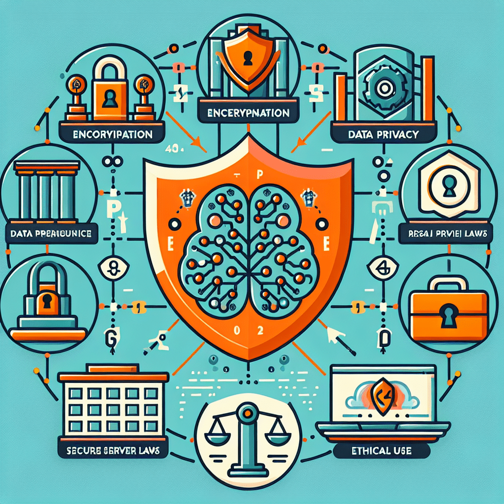 infografía sobre la seguridad de datos en aplicaciones de salud mental basadas en IA